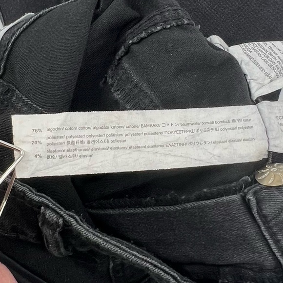 Zara Black Straight Leg Skinny Jeans Size 00 Women’s - Picture 4 of 5